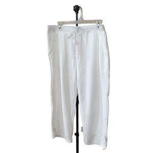 White Capri Sweat Pants